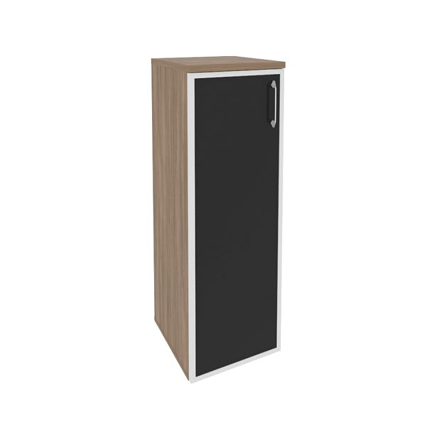 Onix Шкаф средний узкий левый O.SU-2.4 R (L) black Дуб аризона/Стекло black 400*420*1207 - Вид 1