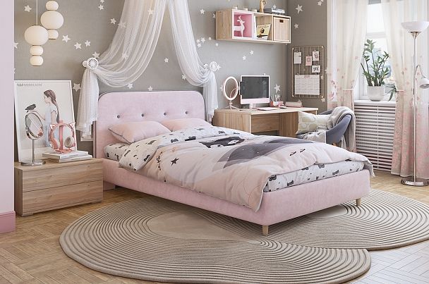 Кровать с основанием Лео 120х200 см KM1.2-19.2348 - Вид 5