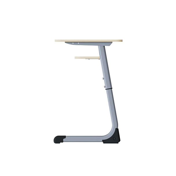 Парта Smart на плоскоовале 2М (столеш. ЛДСП ЗУ, экран ПЭ, полка), гр.3-5 - Вид 4