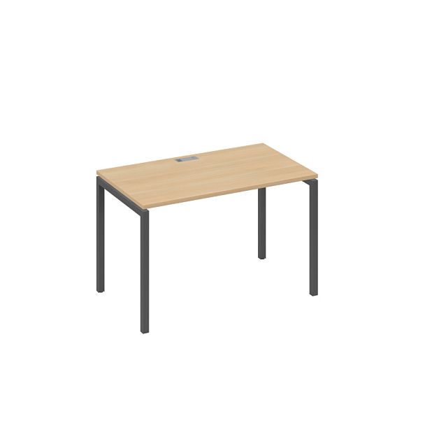 Стол письменный на металлокаркасе DUE A4 А4 Б2 013 БП натуральный дуб / металлокаркас антрацит - Вид 1