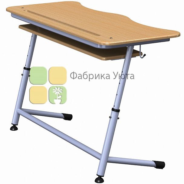 Парта "Премьера 2Р" с полочкой, рег. (3-7 гр) - Вид 1