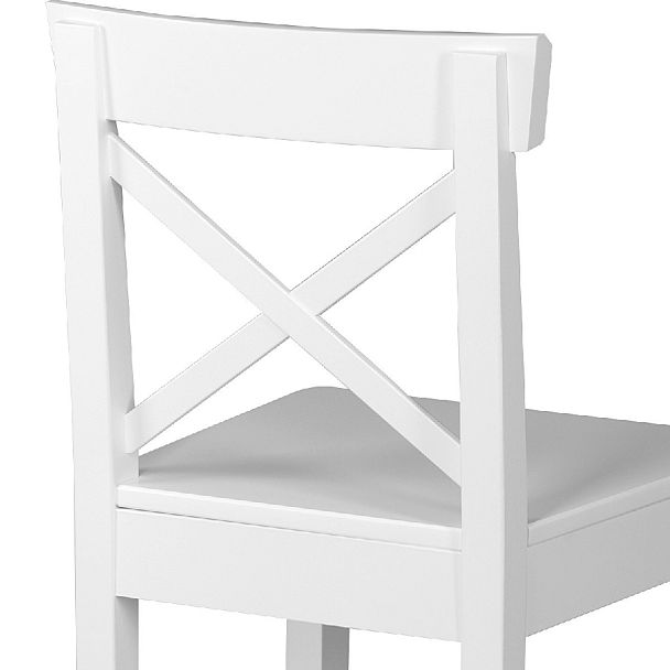 Комплект деревянных полубарных стульев с жестким сиденьем Бергольф Белый, 3 шт. - Вид 8