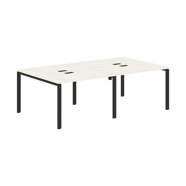 Стол 4-х местный EUWST 2313 Ясень Траун/Черный 2326х1346х750 EDIS - Вид 1