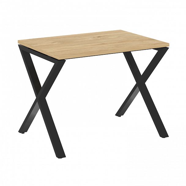 Стол рабочий "Loft" VR.L-SRX-1.7 тиквуд светлый/черный - Вид 1