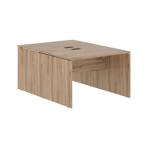 Стол двойной ED2ST 1180 Дуб Денвер светлый/Черный 1160х1606х750 EDIS - Вид 1