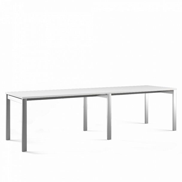 Рабочая станция на 2 стола продольная Tess Metal 280x80x75 белый - Вид 1