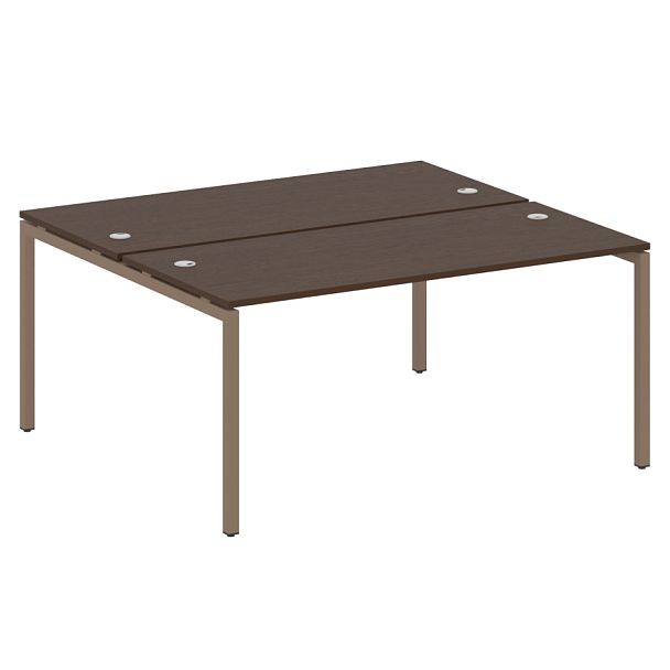 Metal System Quattro Р. ст. на П-образном м/к 40БП.РАС-СП-2.4 Венге/Мокко металл 1600*1475*750 - Вид 1