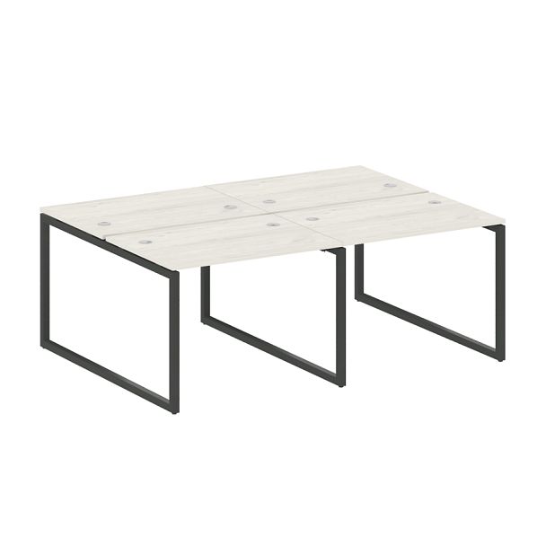 Metal System Quattro Р. ст. на 4 раб. места на О-образном м/к 40БО.СМ-4.1 Дуб наварра/Антрацит металл 2000*1475*750 - Вид 1