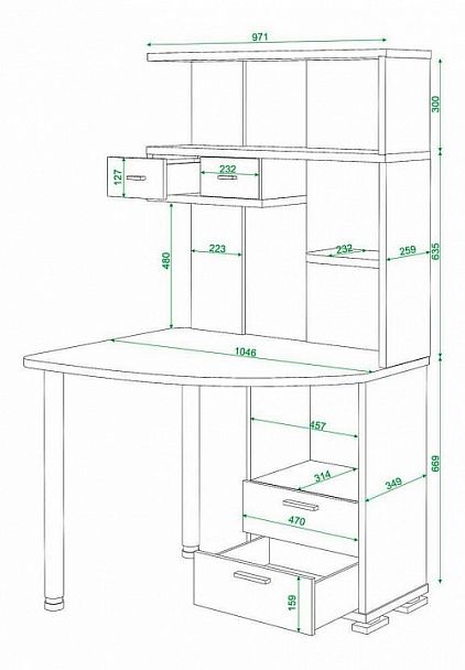 Стол компьютерный Домино нельсон СК-20 Нельсон правый - Вид 5