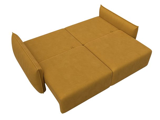 Диван прямой Лига-051 НПБ Велюр желтый - Вид 9