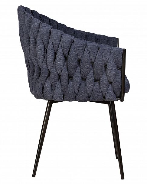 Стул обеденный DOBRIN MATILDA (синяя ткань (LAR-275-29)) - Вид 3