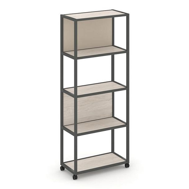 Shelf Mobile Стеллаж 5 уровней 1 секция VR.LT-STK-503.08 Денвер Светлый/Металл Антрацит/W-04 800*400*2000 - Вид 1