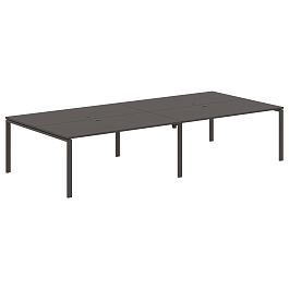 Стол 4-х местный EUWST 3516 Мокко/Мокко 3526х1606х750 EDIS - Фото предпросмотра