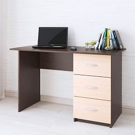 Стол письменный Сити-1 (1200*750*600) венге/дуб молочный - Фото предпросмотра