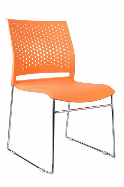 Кресло "Riva Chair" D918 оранжевый, стопируемый - Вид 1