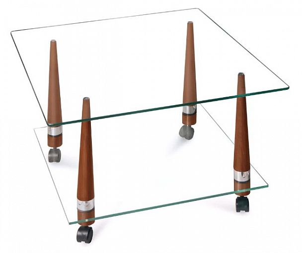 Стол журнальный Сенатор-12  750х750х440 вишня "Журнальные столы" ТК-002561000737 бордовый - Вид 1