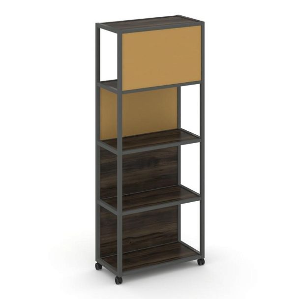 Shelf Mobile Стеллаж 5 уровней 1 секция VR.LT-STK-504.10 Дуб Мали/Металл Антрацит/W-31 1000*400*2000 - Вид 3