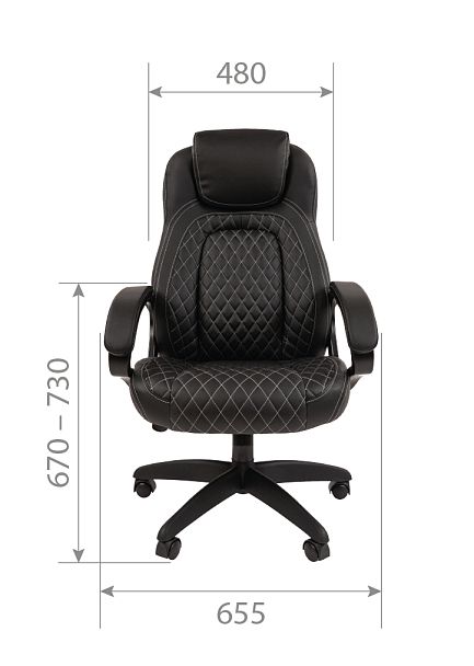 Кресло CHAIRMAN 432, экокожа, коричневый - Вид 5