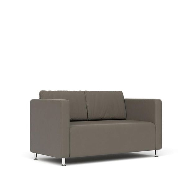 Диван 2-х местный Робин Rb.001.01 экокожа серо-коричневая CN6 - Вид 1