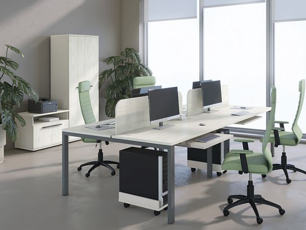 Шкаф для бумаг New Line  дуб шамони светлый - Вид 32