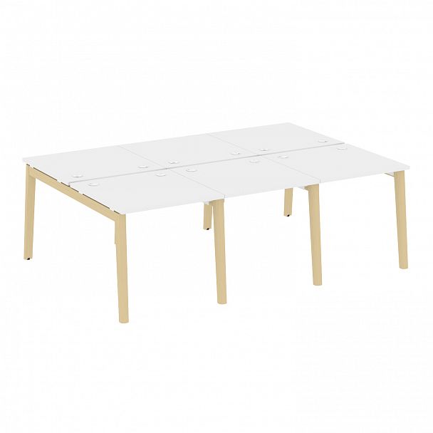 Рабочая станция "Onix wood" OW.D.RS-6.0.8 белый/дуб светлый - Вид 1