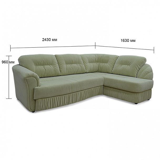 Угловой диван "Бэлло 2Р" - Вид 8