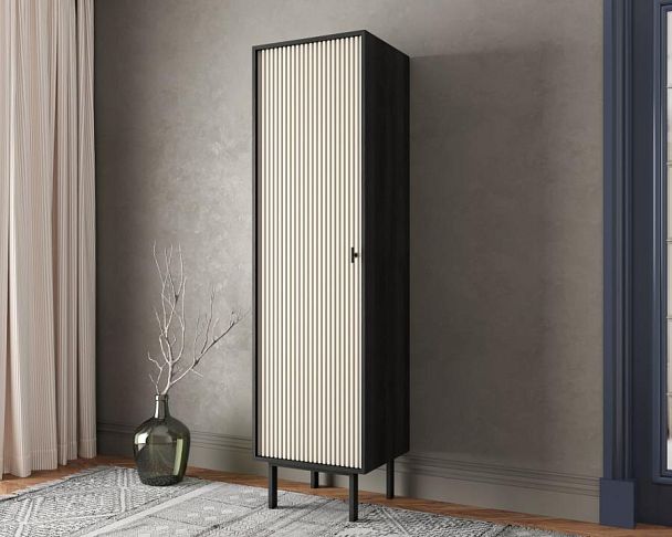 Шкаф c одной дверкой Emerson арт EM101/milky/L - Вид 3