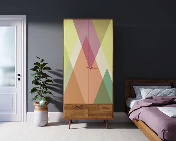 Шкаф двухстворчатый Berber принт 16 арт BB16/Print_16 - Вид 4