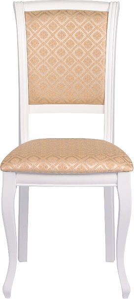 Комплект деревянных стульев с мягким сиденьем Арктос Белый/Бежевый жаккард, 4 шт. - Вид 2