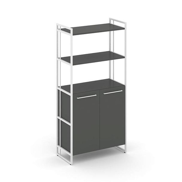 Rift Шкаф 4 ниши широкий RF.SS-44 Антрацит/Металл Белый 798*396*1648 - Вид 1