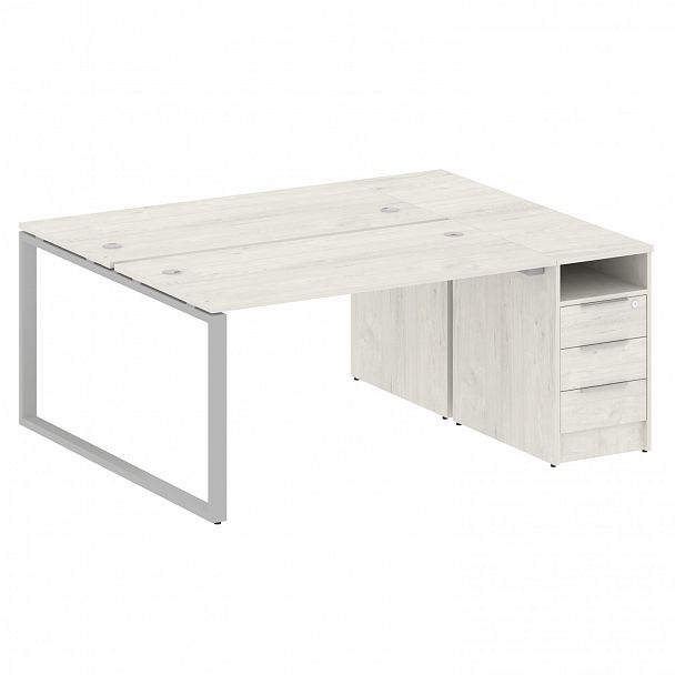 Рабочая станция "Metal System" БО.РС-СТП-2.3 дуб наварра/серый - Вид 1