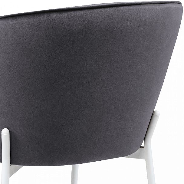 Комплект кухонных стульев Миэль серый велюр/белый, 4 шт. - Вид 10