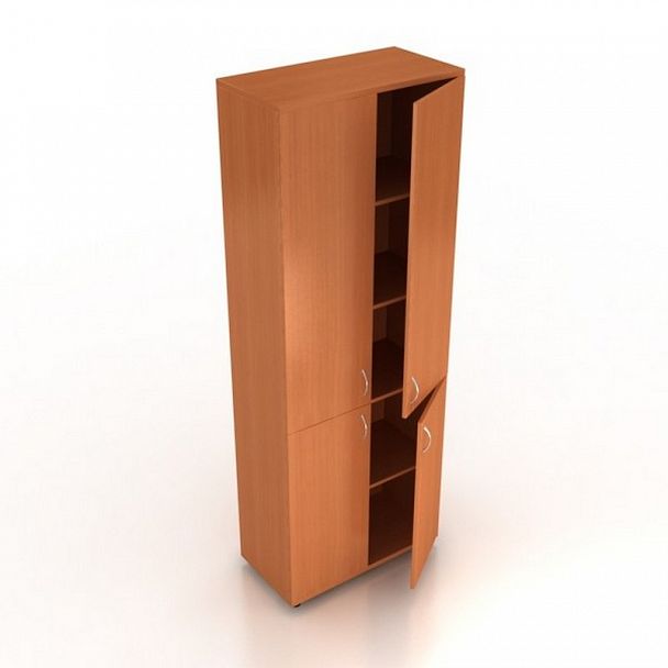 Шкаф для документов Менеджер Ш-02+ДШ-03+ДШ-02 вишня - Вид 1