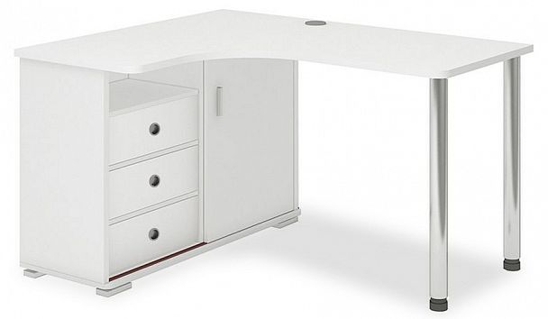 Стол письменный Домино СР-145СМ Белый левый - Вид 1