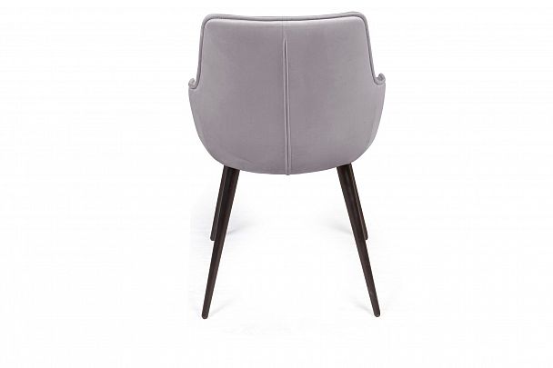 Стул Capri  поворотный 360 градусов, бархат светло-серый 26 / опора конус - Вид 6