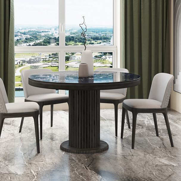 Стол Denver 110, круглый глянец - Вид 2