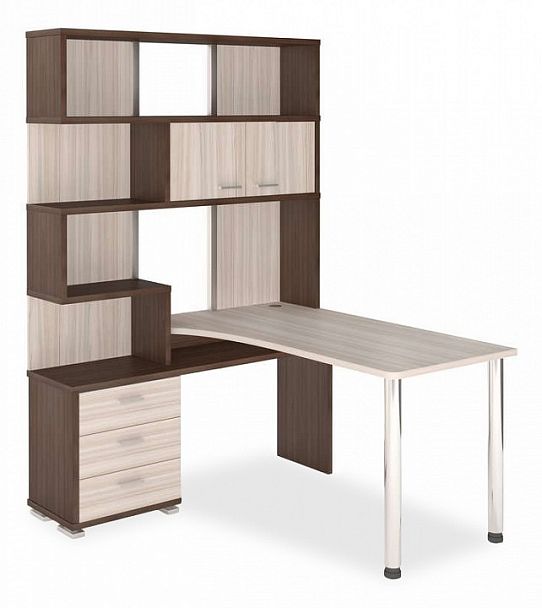 Стол компьютерный Домино СР-420/150 Карамель/Шамони правый - Вид 1