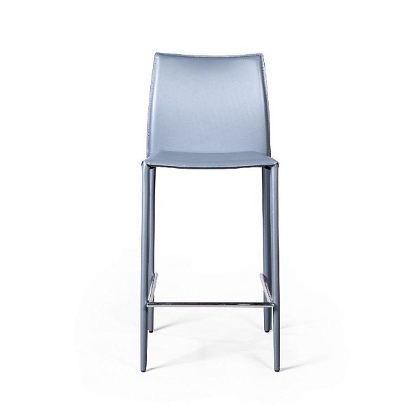 Стул полубарный Rolf, кожа антрацит - Вид 2