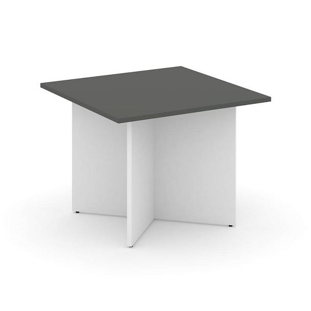 Стайл Проджект Стол переговорный квадрат. SN-D.SPRG-003 Антрацит NEW/Белый 980*980*750 - Вид 1