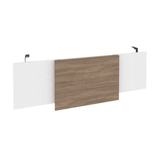 Onix Direct Царга стола руководителя O.M-CSR-4 Белый бриллиант/Дуб аризона/Антрацит металл 1340*450*54 - Вид 1