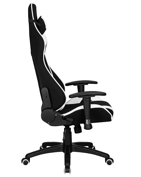 Кресло игровое DOBRIN DALLAS (черно-белая ткань) - Вид 3