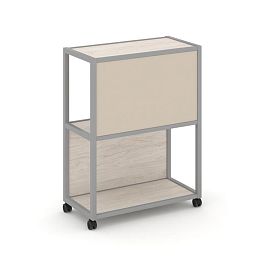 Shelf Mobile Стеллаж 3 уровня 1 секция VR.LT-STK-303.12 Денвер Светлый/Металл Серый/W-04 1200*400*1046 - Фото предпросмотра