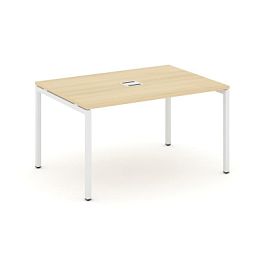 Стайл Проджект Стол переговорный SN-4P.SPRG-001 Акация Лорка/Металл Белый 980*980*750 - Фото предпросмотра