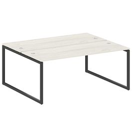 Metal System Quattro Р. ст. на О-образном м/к 40БО.РАС-СП-2.5 Дуб наварра/Антрацит металл 1800*1475*750 - Фото предпросмотра