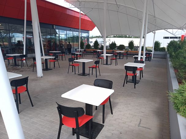 Стул Sheffilton SHT-S85 черный/черный/красный - Вид 5