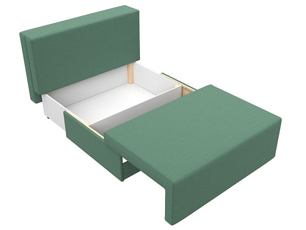 Диван прямой Лагуна Рогожка зеленый - Вид 7