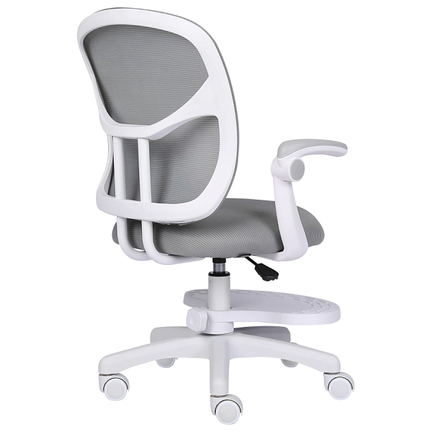 Кресло детское с подставкой для ног BRABIX "Toy MG-205", сетка/ткань TW, серое, 533153 - Вид 7