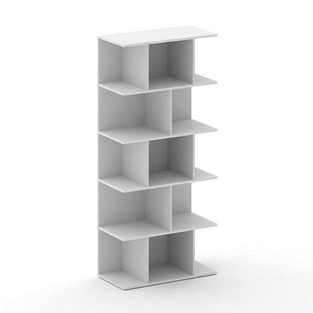 Стеллаж открытый широкий высокий CRU.SO-100 Белый Бриллиант UM 896*460*2000 - Вид 1