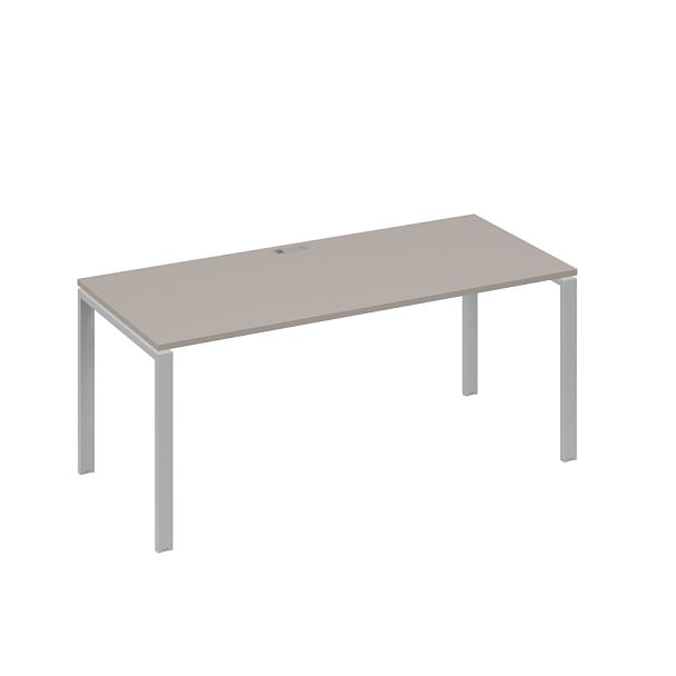 Стол письменный на металлокаркасе UNO A4 А4 Б1 026 БП мокко премиум / металлокаркас серый - Вид 1