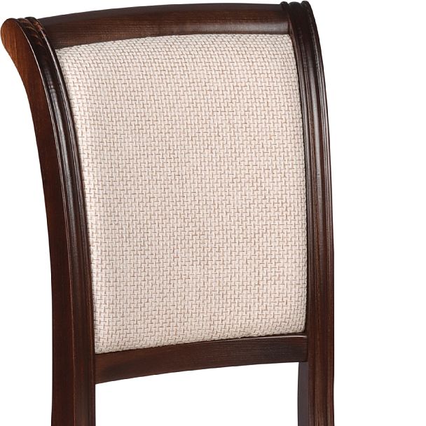 Комплект деревянных стульев с мягким сиденьем Арктос Темный орех/Кремовая рогожка, 2 шт. - Вид 8